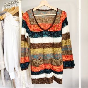 Knitted Striped Sweater